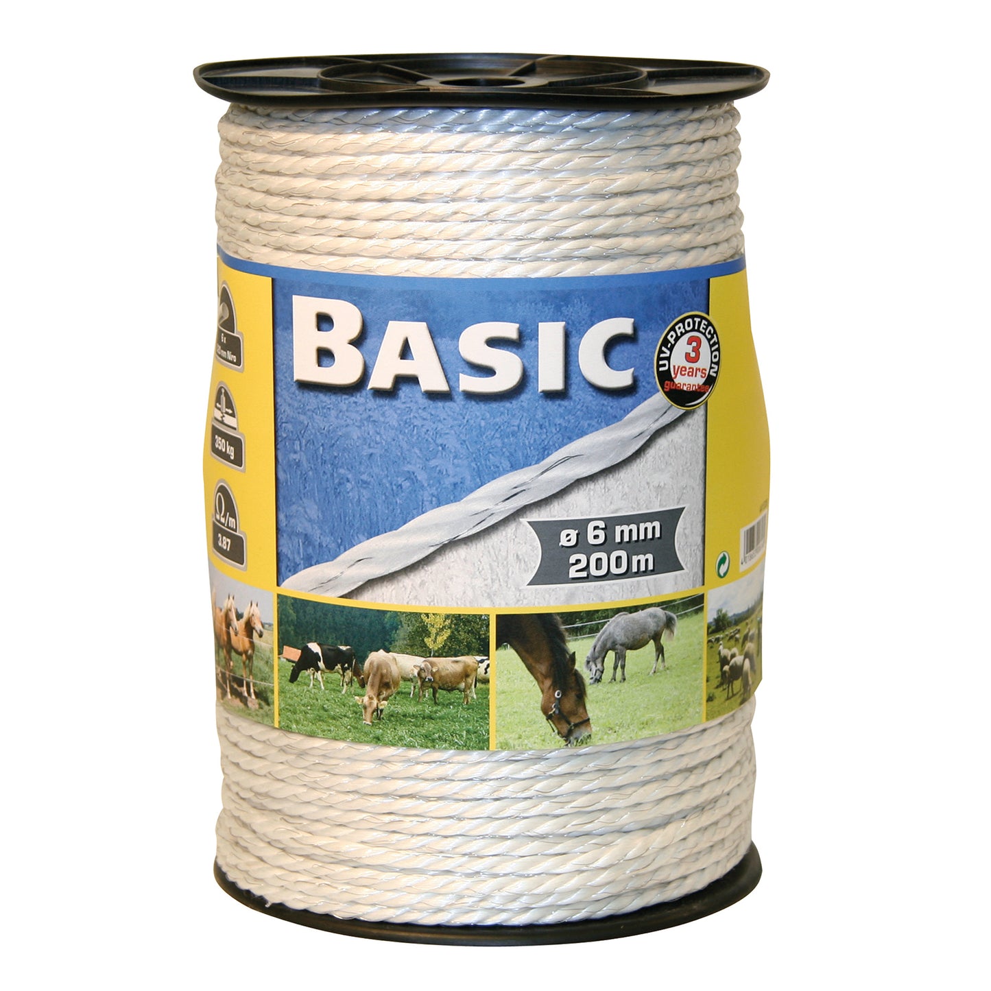 Corral Basic Fencing Rope with S/Steel Wies 200M