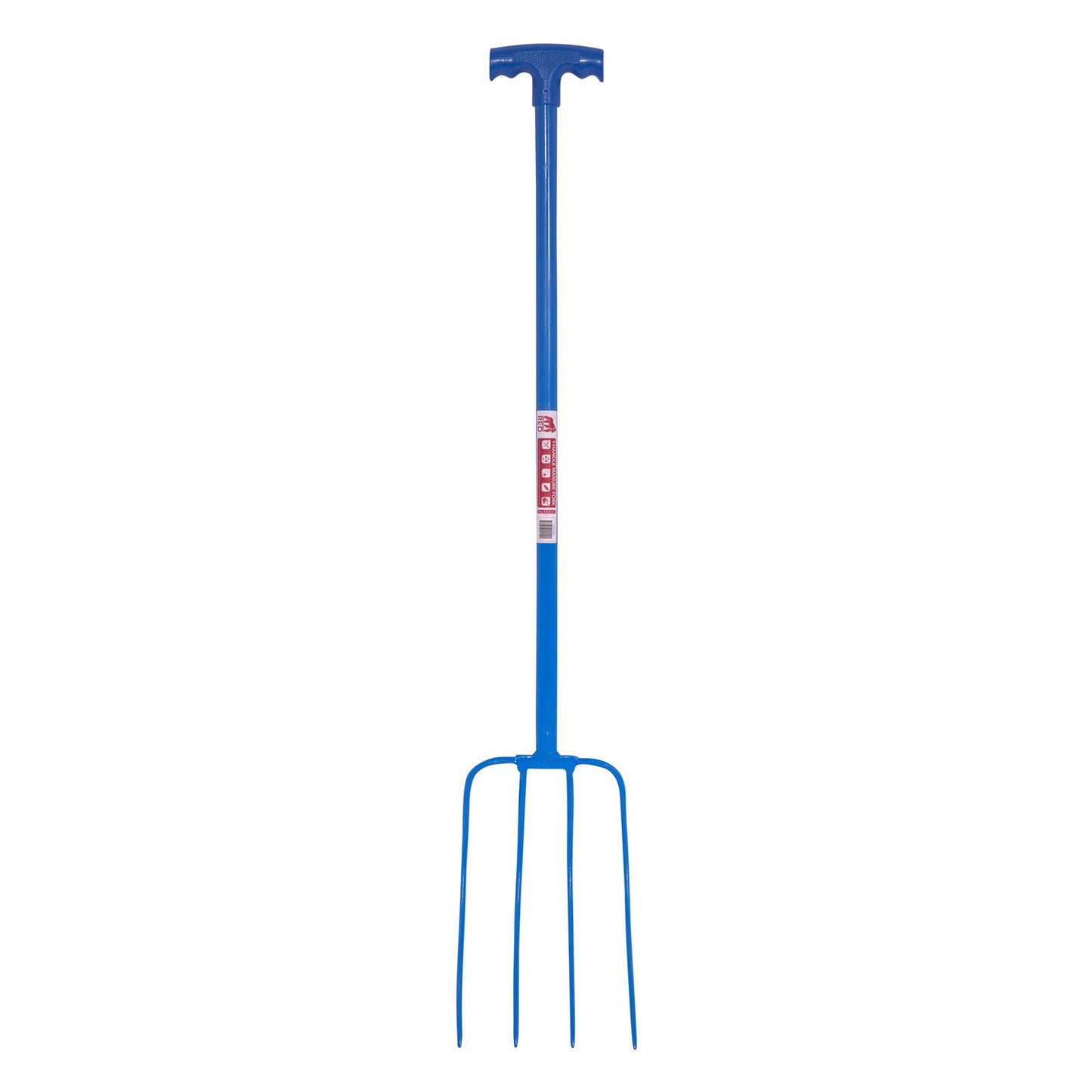 Red Gorilla 4 Prong Manure Fork T-Handle