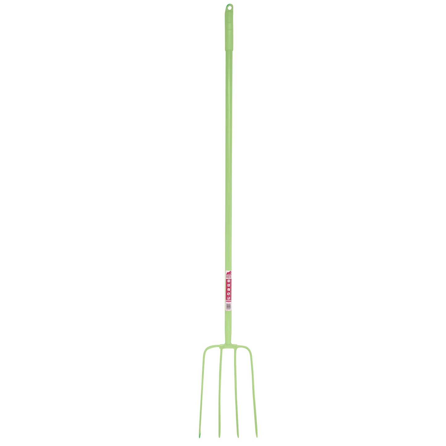 Red Gorilla 4 Prong Manure Fork Straight Handle