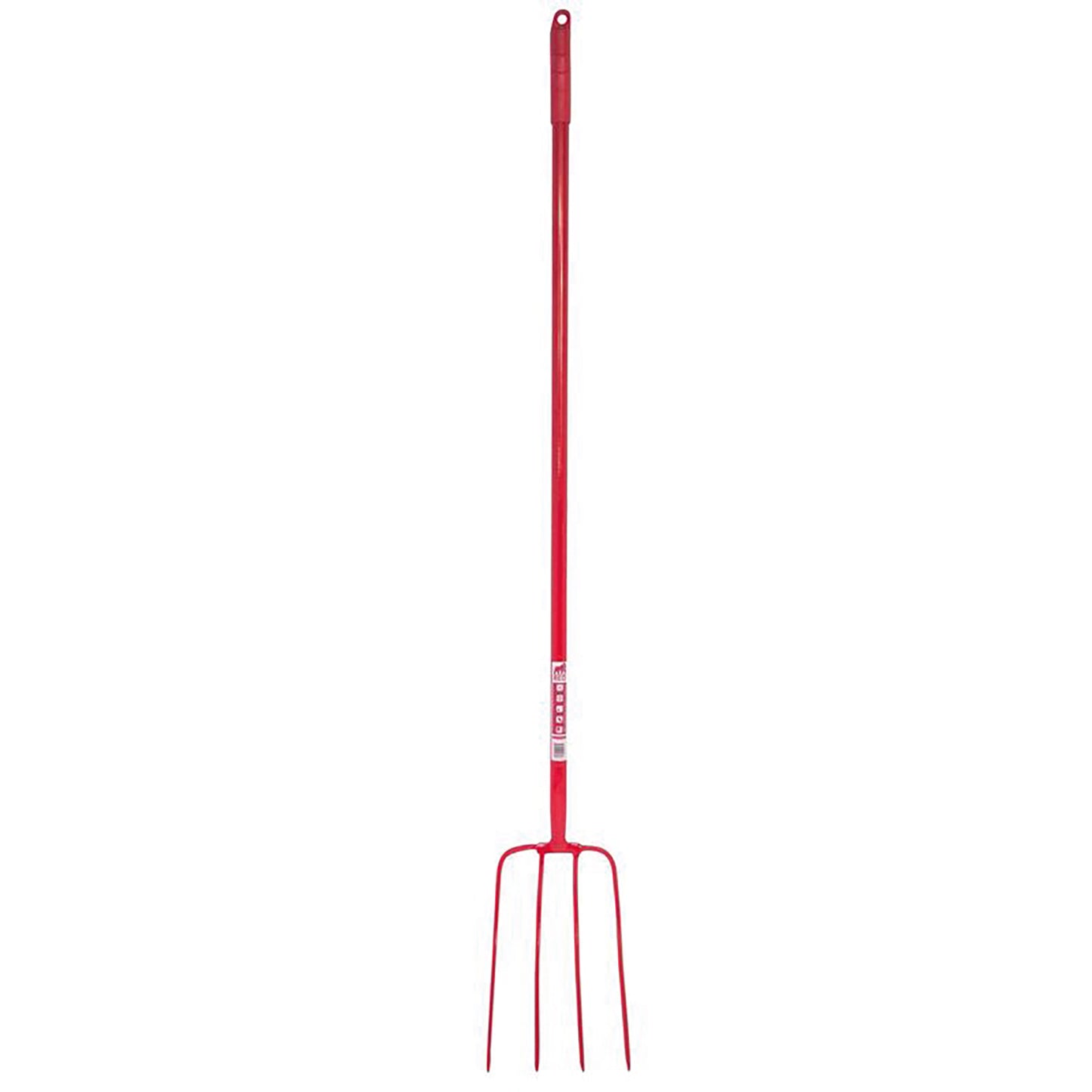 Red Gorilla 4 Prong Manure Fork Straight Handle