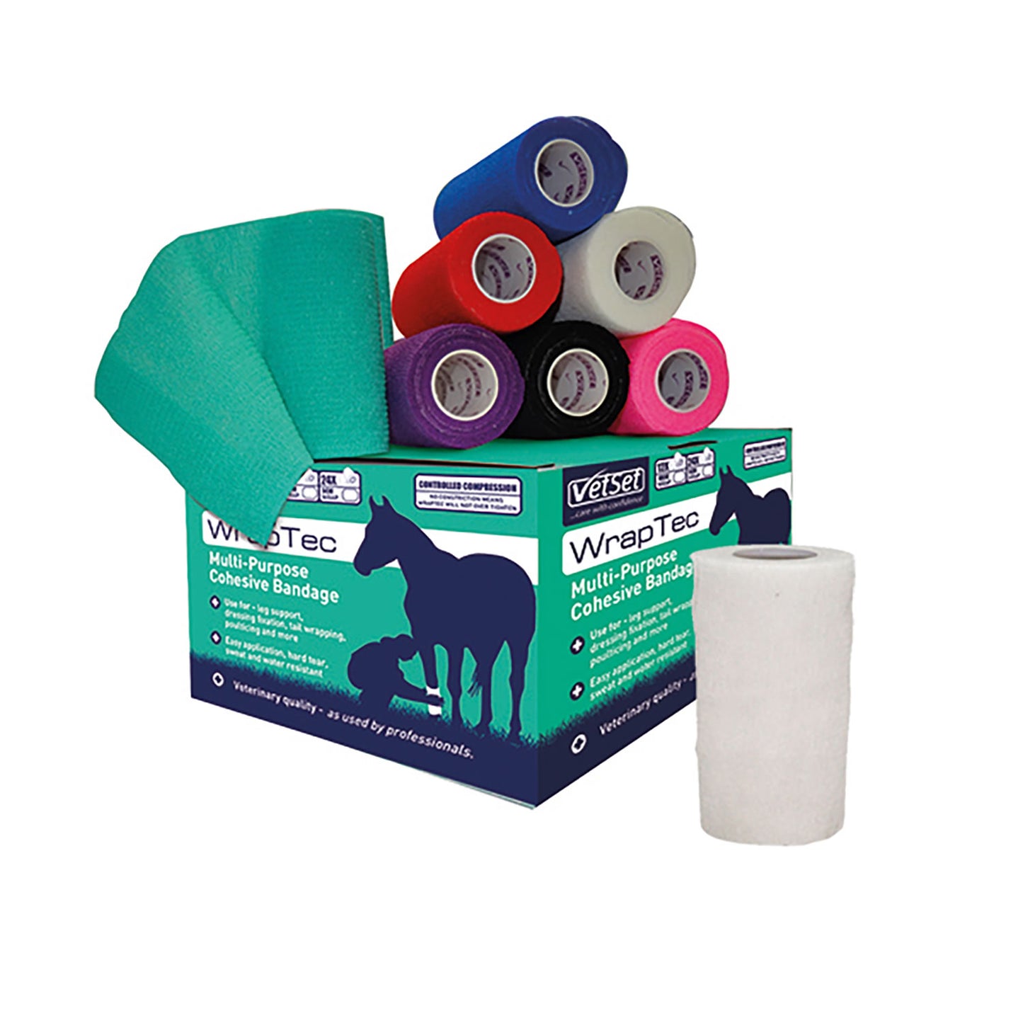 Vetset Wraptec Cohesive Bandage 100Mm