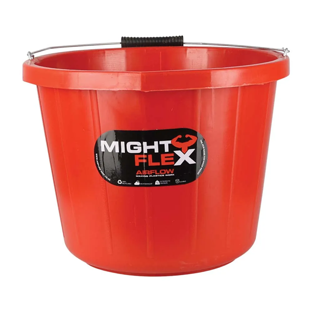 lincoln-mighty-flex-stable-bucket-red-15-litre
