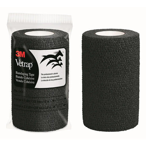 3M Vetrap™ Equine Cohesive Bandage - Black - 10cm