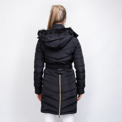Coldstream Branxton Long Quilted Coat Black
