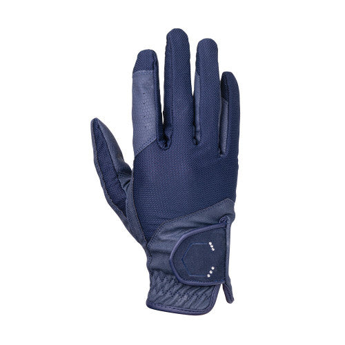 Coldstream Blakelaw Diamante Riding Gloves Navy