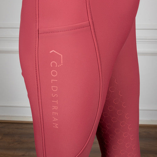 Coldstream Balmore Thermal Riding Tights Burgundy