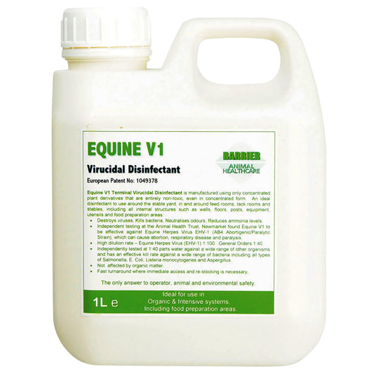 Barrier Animal Health Equine V1 Virucidal Disinfectant