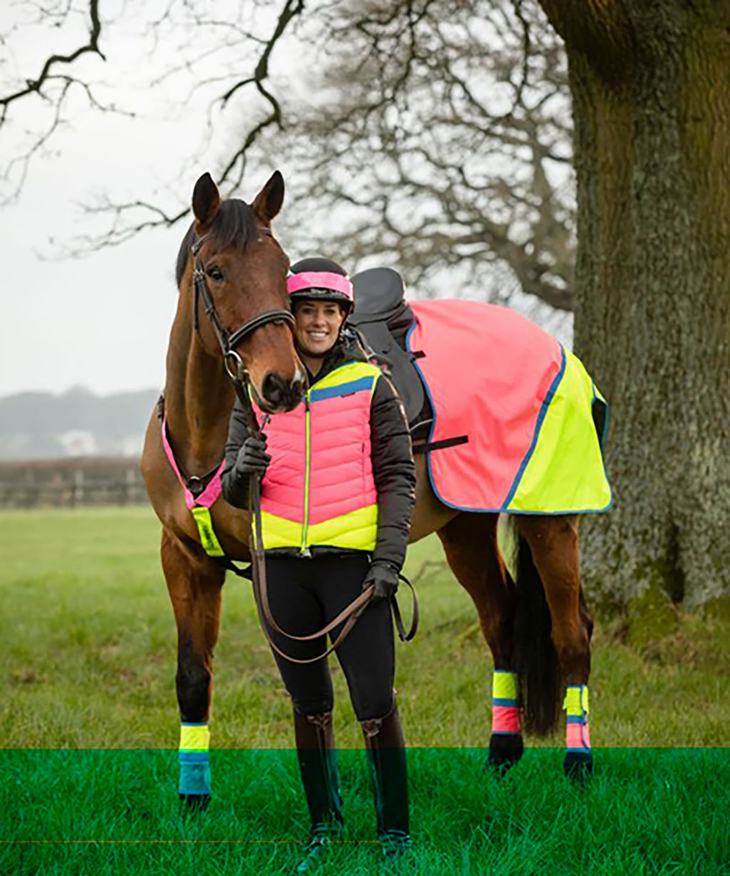 Equisafety Hi-Vis Waterproof Quarter Sheet