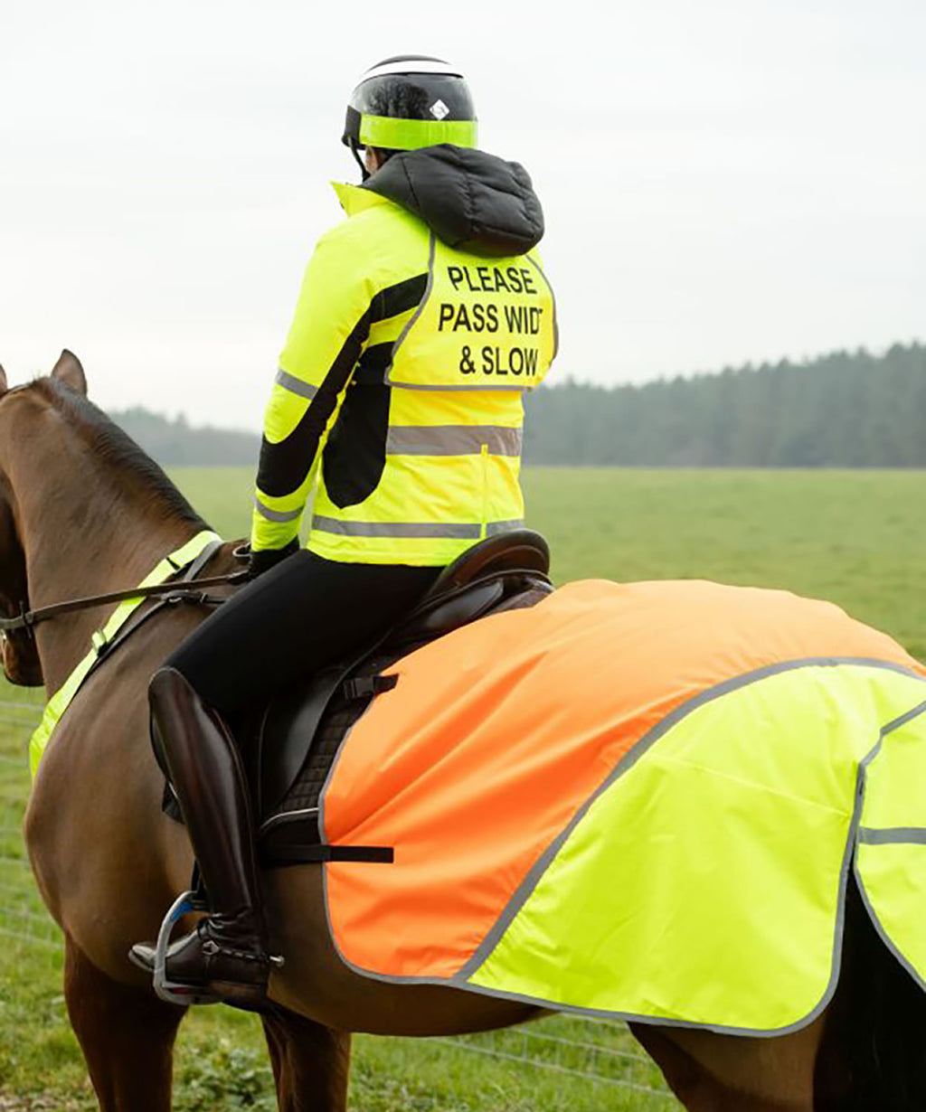 Equisafety Hi-Vis Waterproof Quarter Sheet