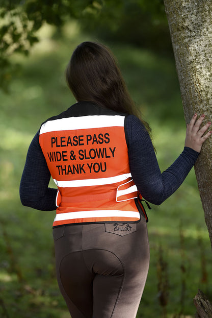 Equisafety Air Waistcoat Please Pass Wide & Slowly