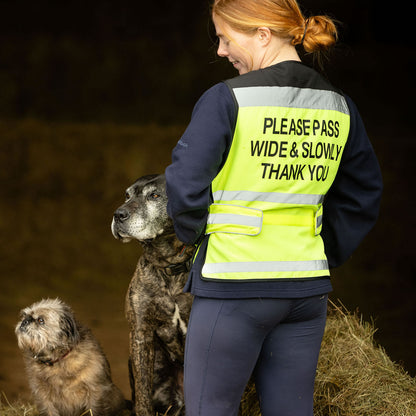 Equisafety Air Waistcoat Please Pass Wide & Slowly
