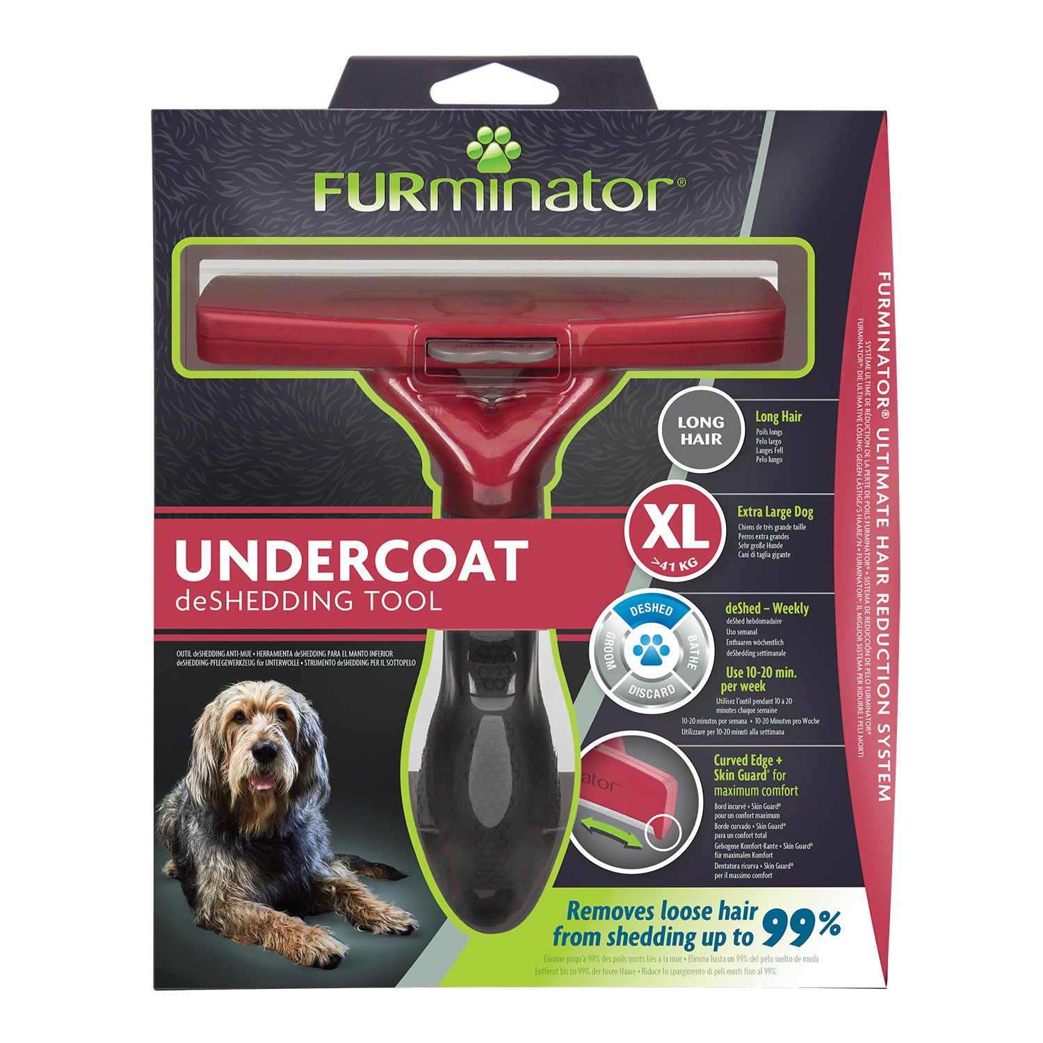 Furminator Undercoat Deshedding Tool For Long Hair Dog