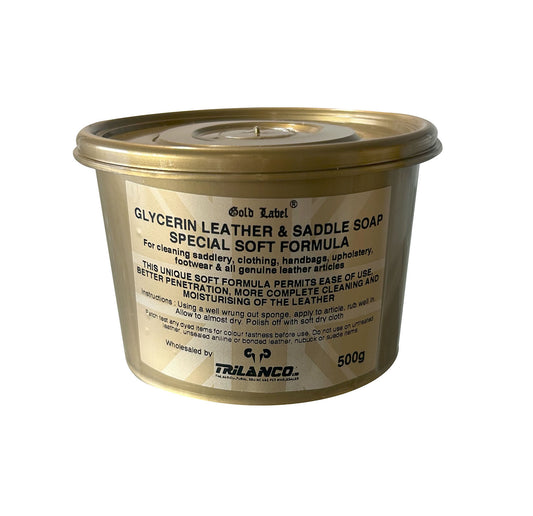 Gold Label Glycerin Leather & Saddle Soap Soft Formula