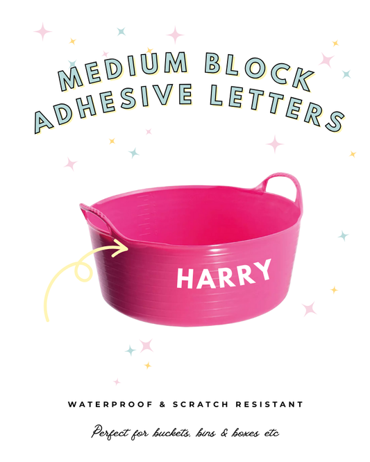 Medium Block Adhesive Letters (7.5cm)