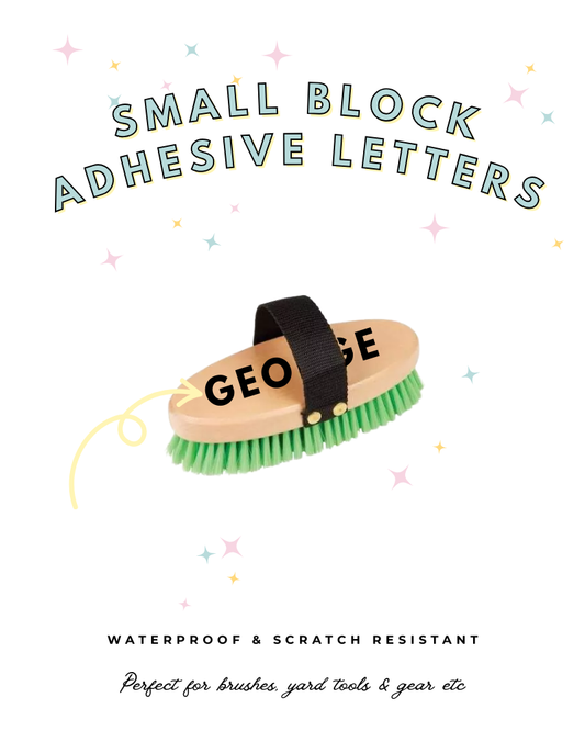 Small Block Adhesive Letters (3cm)