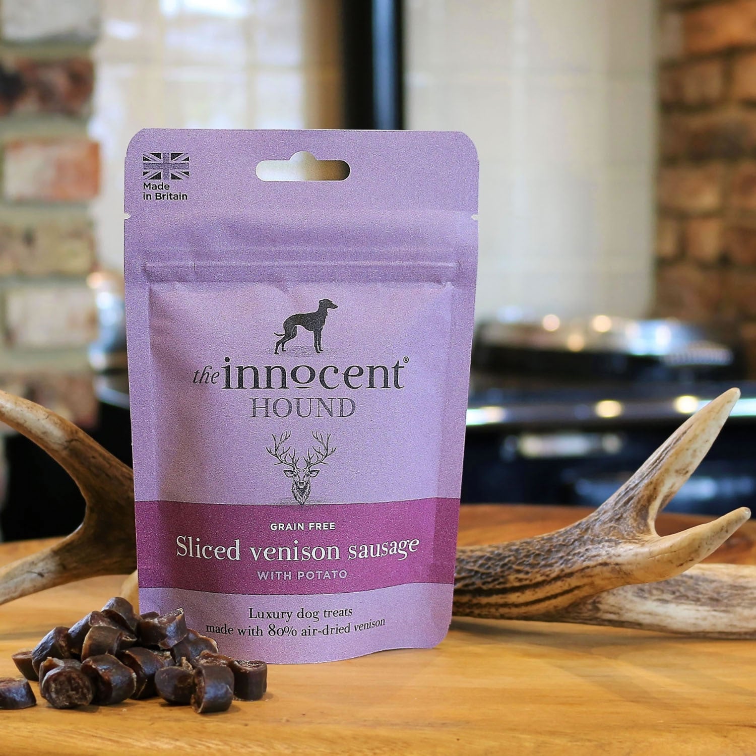 The Innocent Hound Sliced Venison Sausge With Potato Treats