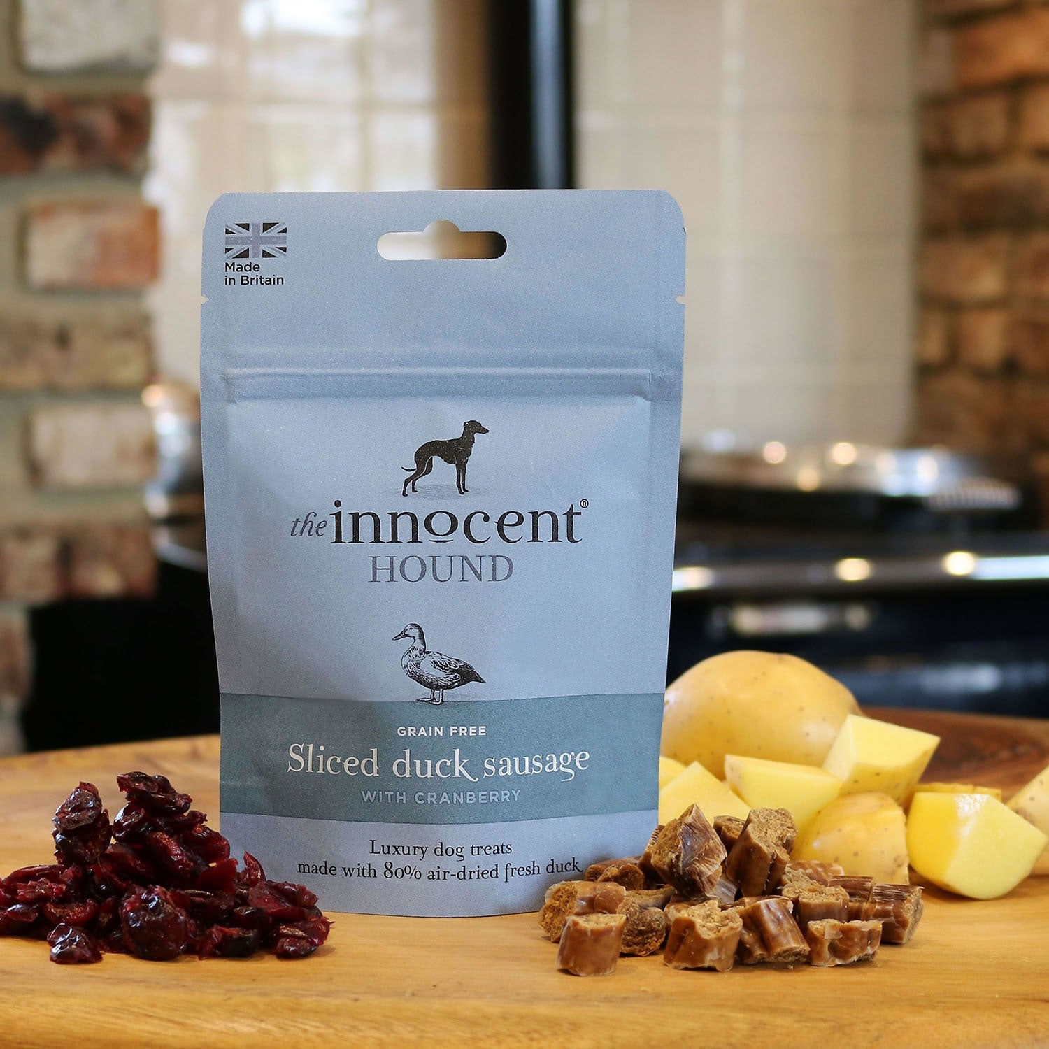 The Innocent Hound Sliced Duck Sausge With Cranberry Treats
