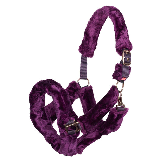 Imperial Riding Headcollar Fur Go Star Bordeaux
