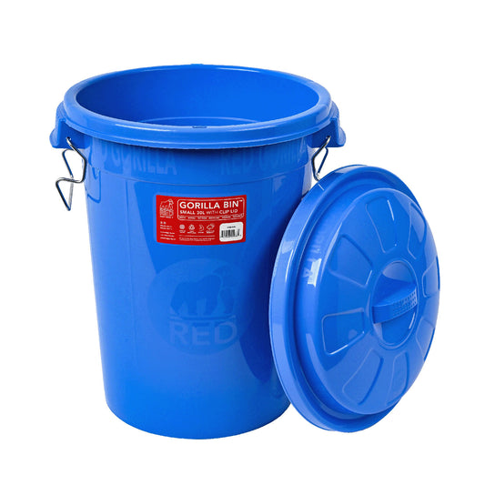 Red Gorilla Bin With Clip Lid 30  Lt