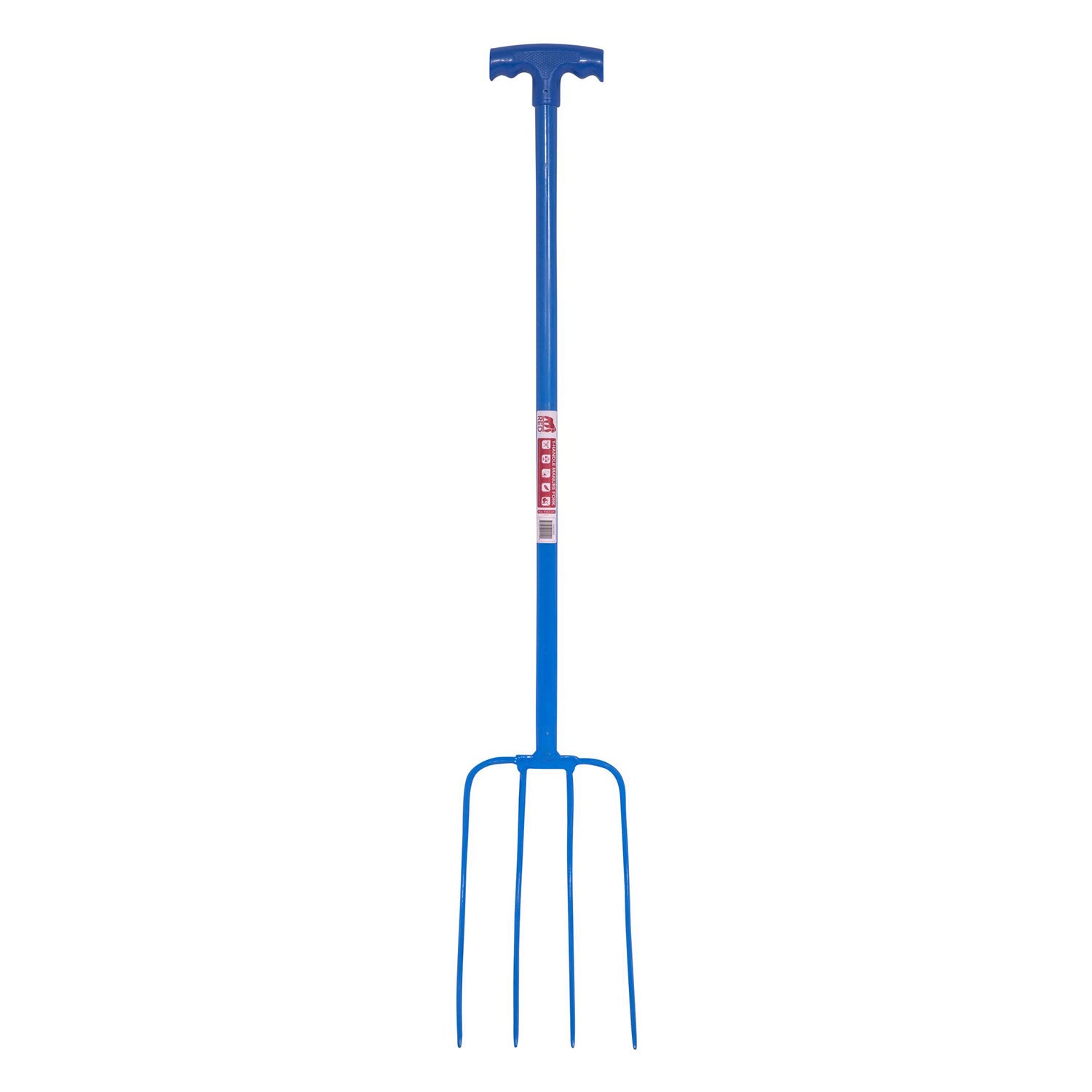 Red Gorilla 4 Prong Manure Fork T-Handle