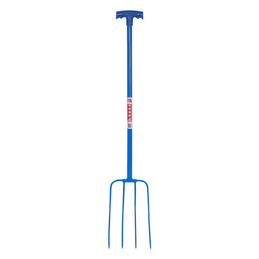 Red Gorilla 4 Prong Manure Fork T-Handle