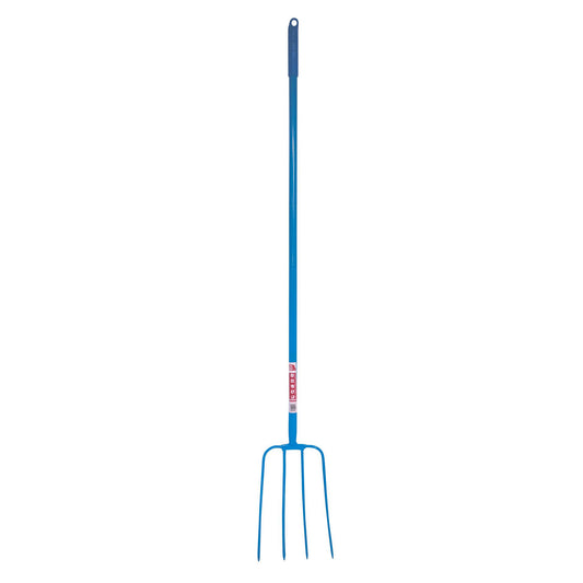 Red Gorilla 4 Prong Manure Fork Straight Handle
