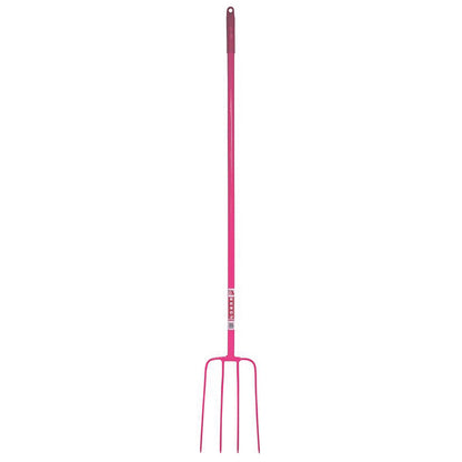 Red Gorilla 4 Prong Manure Fork Straight Handle
