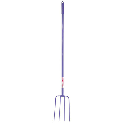 Red Gorilla 4 Prong Manure Fork Straight Handle