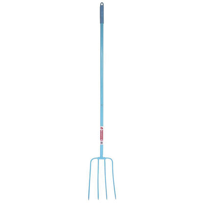 Red Gorilla 4 Prong Manure Fork Straight Handle