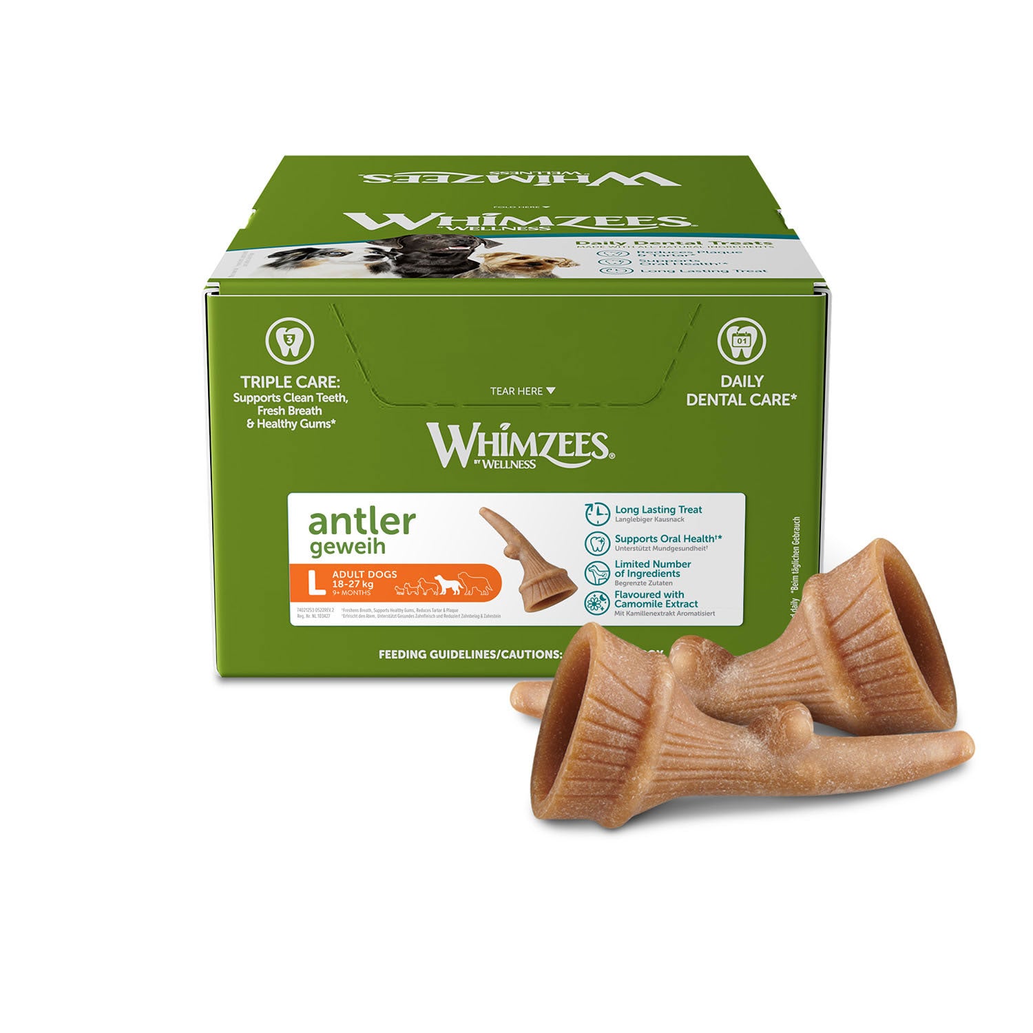 Whimzees Antler Bulk Box