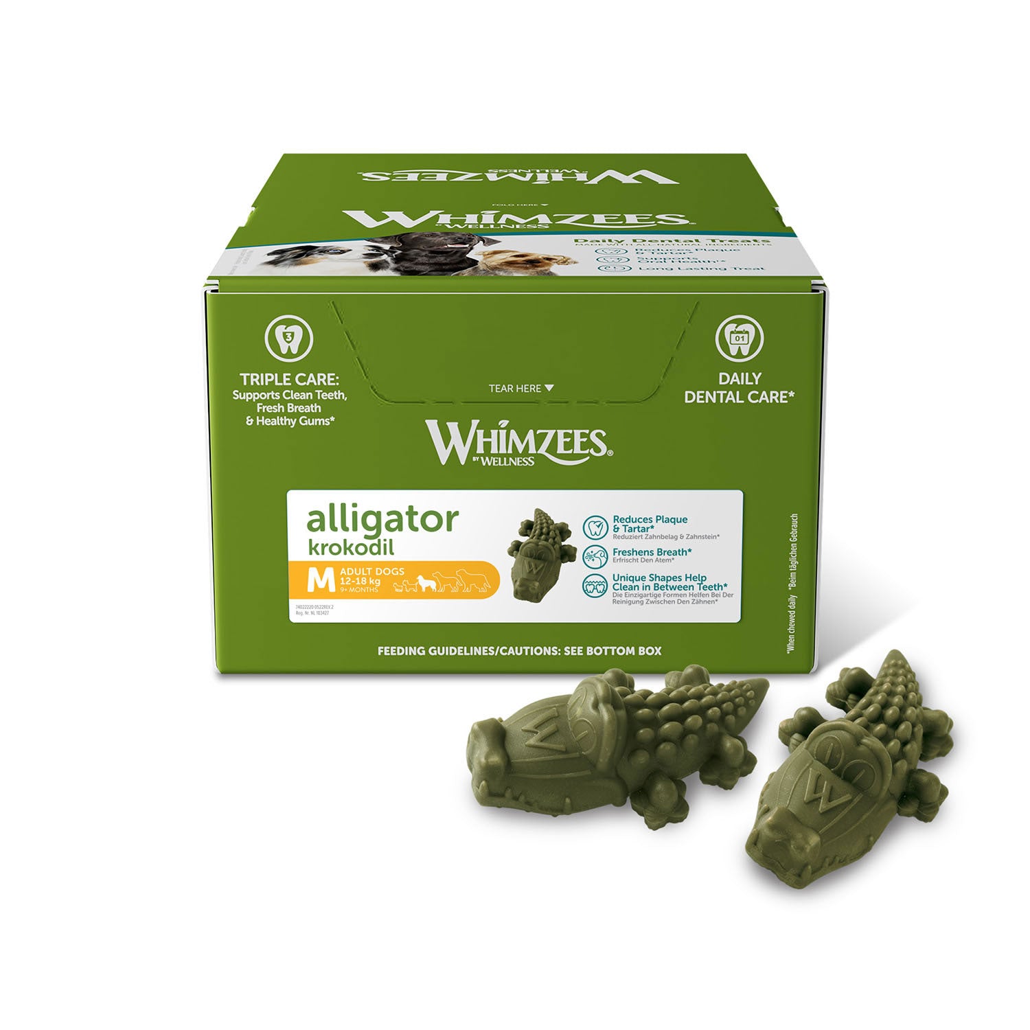 Whimzees Alligator Bulk Box