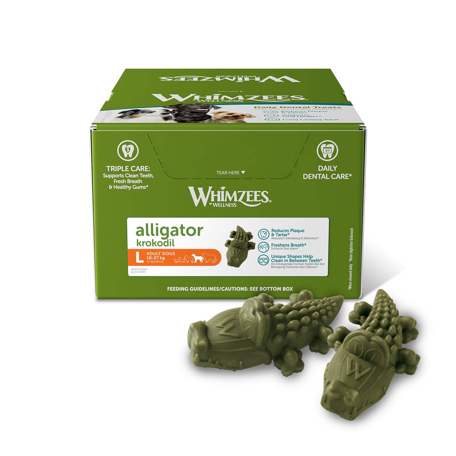 Whimzees Alligator Bulk Box
