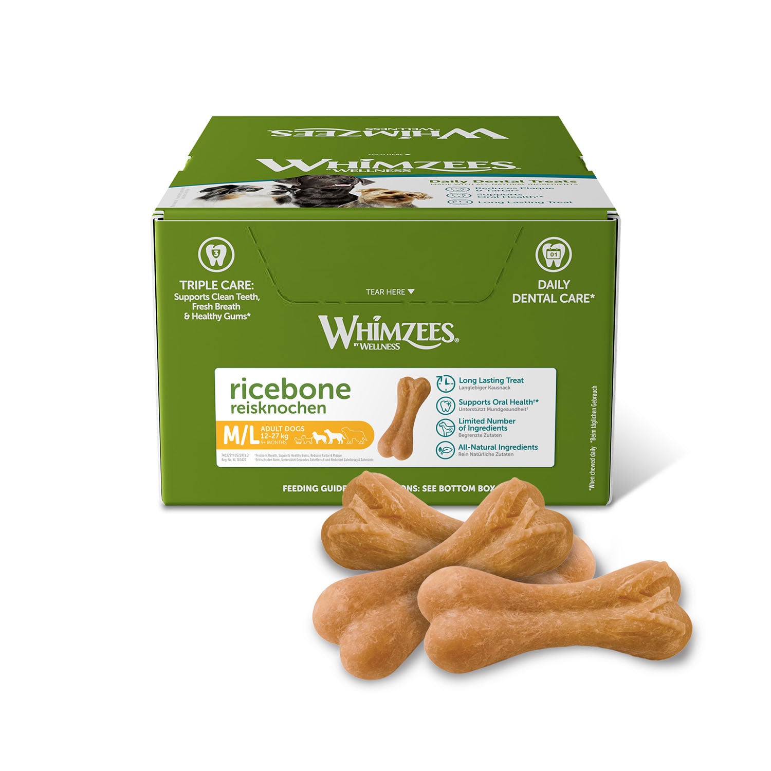 Whimzees Rice Bone Bulk Box
