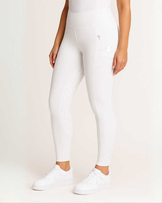 White Riding Tights