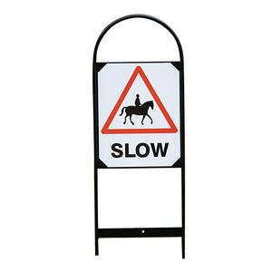 Stubbs Double Sided Markers Horse Slow Sign