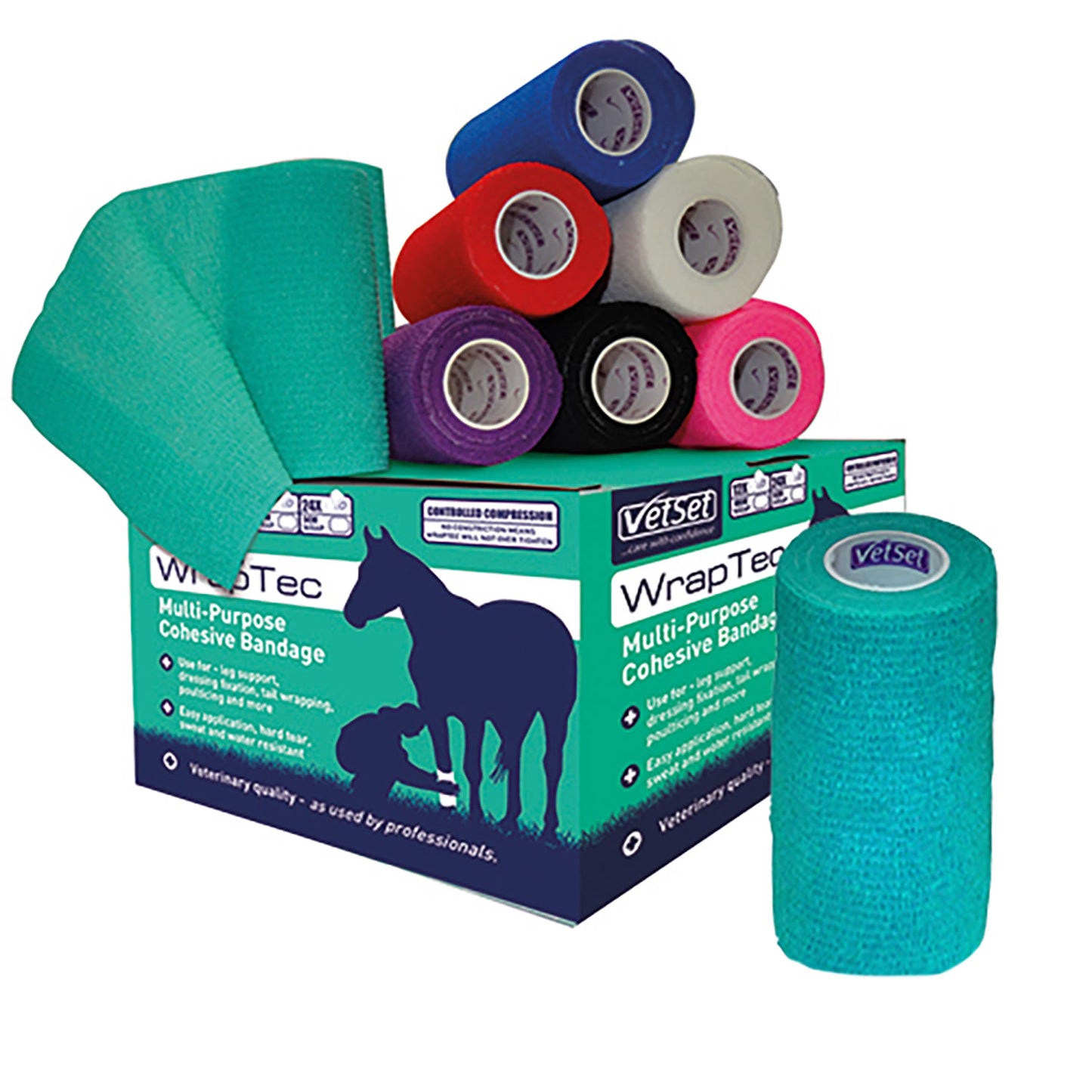 Vetset Wraptec Cohesive Bandage 100Mm